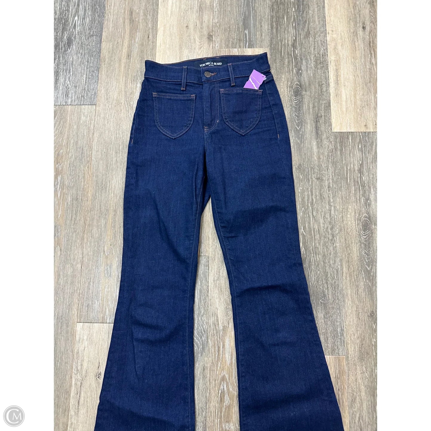 Jeans Flared By Veronica Beard In Blue Denim, Size: 0/24