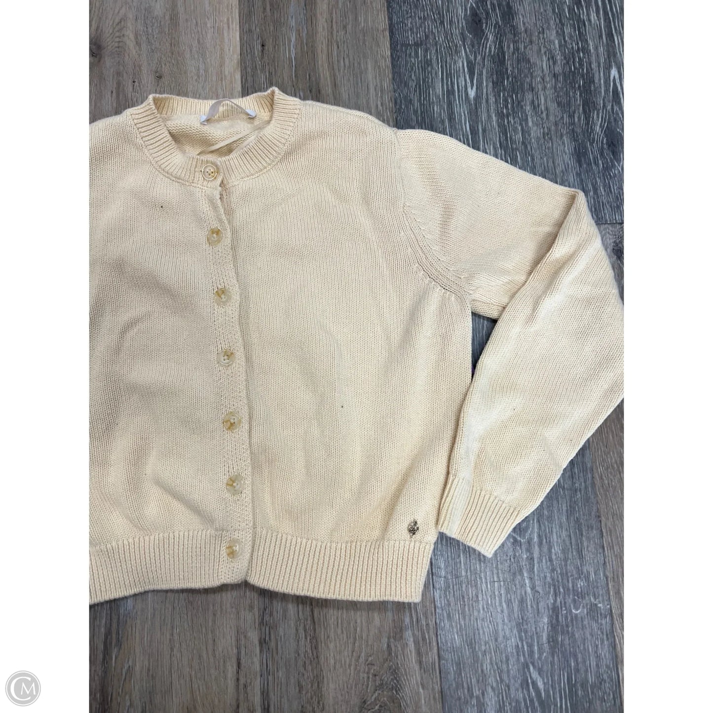 Sweater Cardigan By Stradivarius In Yellow, Size: S