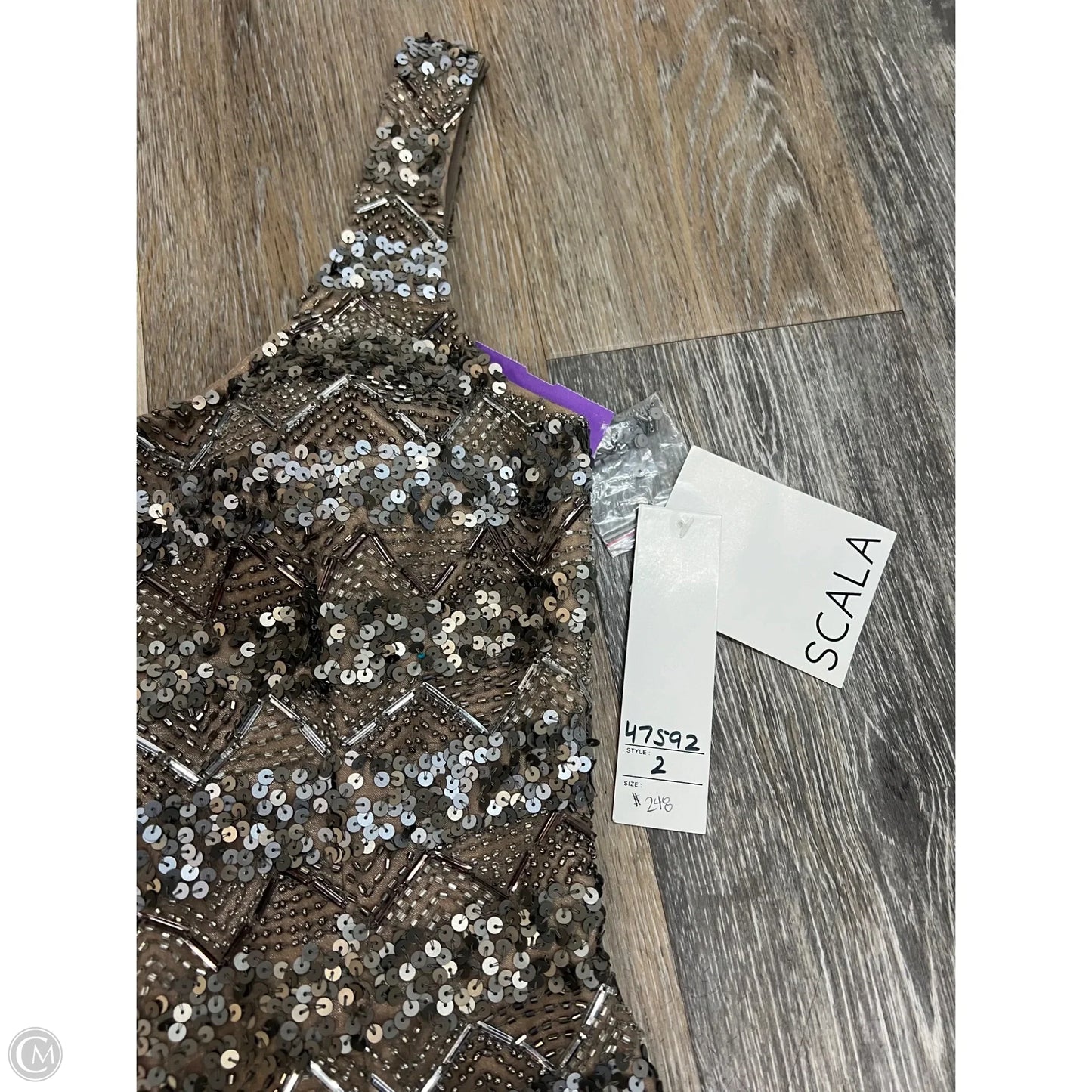 Dress Party Short By Scala In Silver, Size: 2