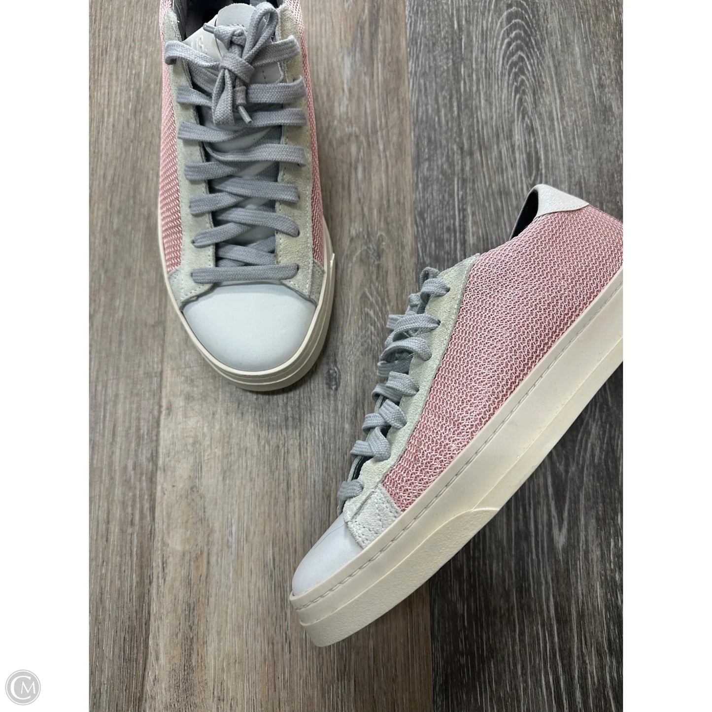 Shoes Sneakers By P448 In Pink & White, Size: 7