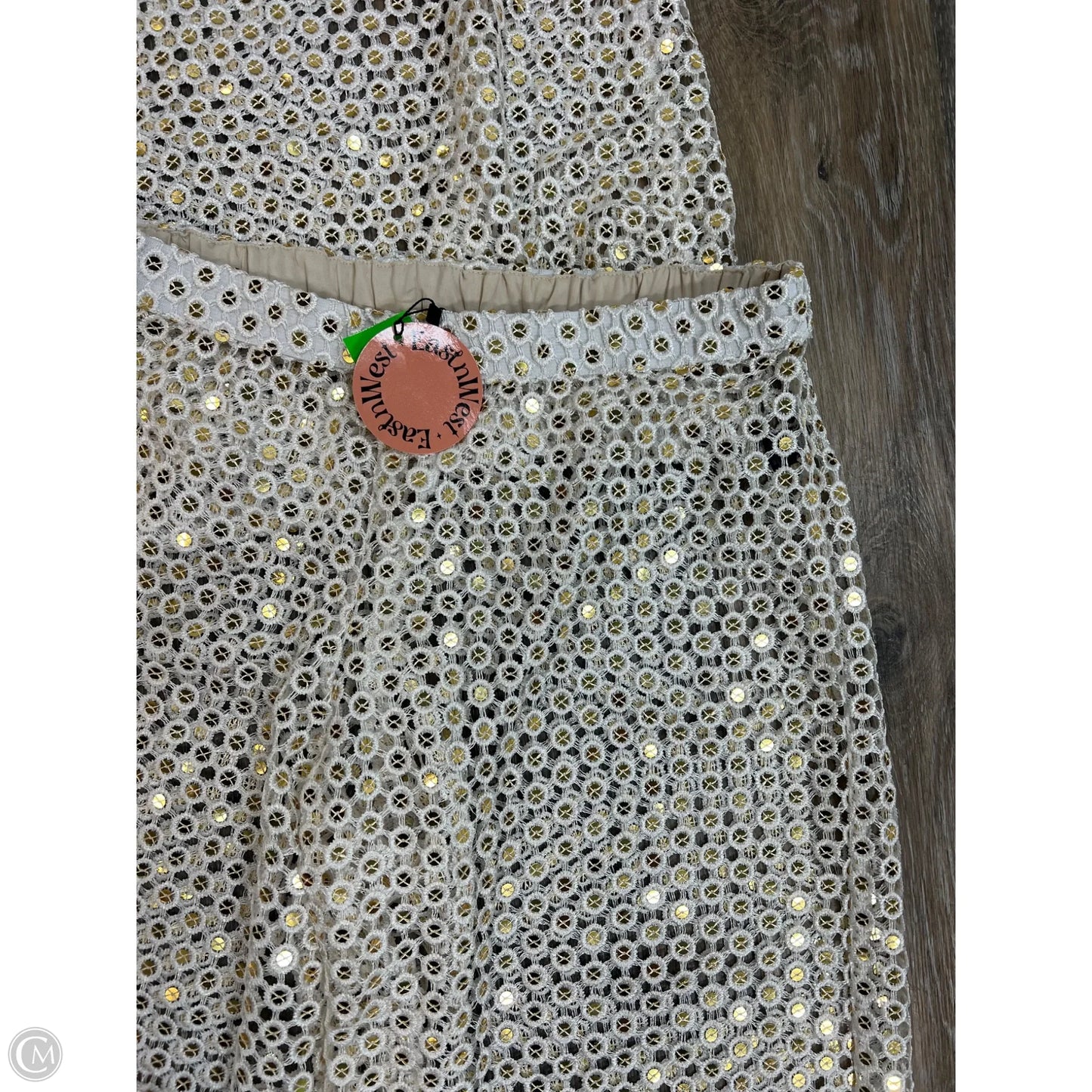 Pants Coverup Set 2pc By Eastnwest In White, Size: XL