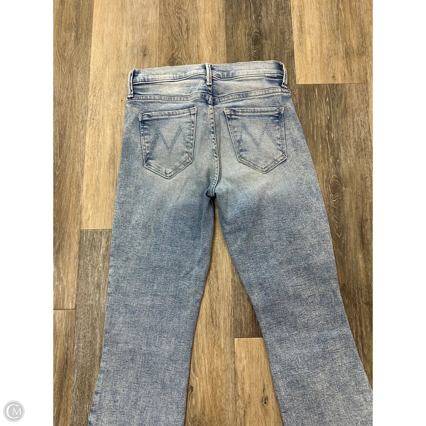 Jeans Cropped By Mother In Blue Denim, Size: 1/25