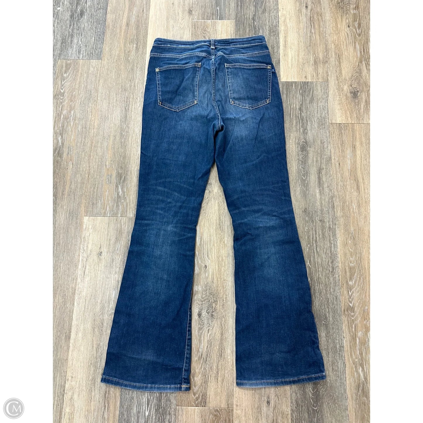 Jeans Flared By Pilcro In Blue Denim, Size: 12