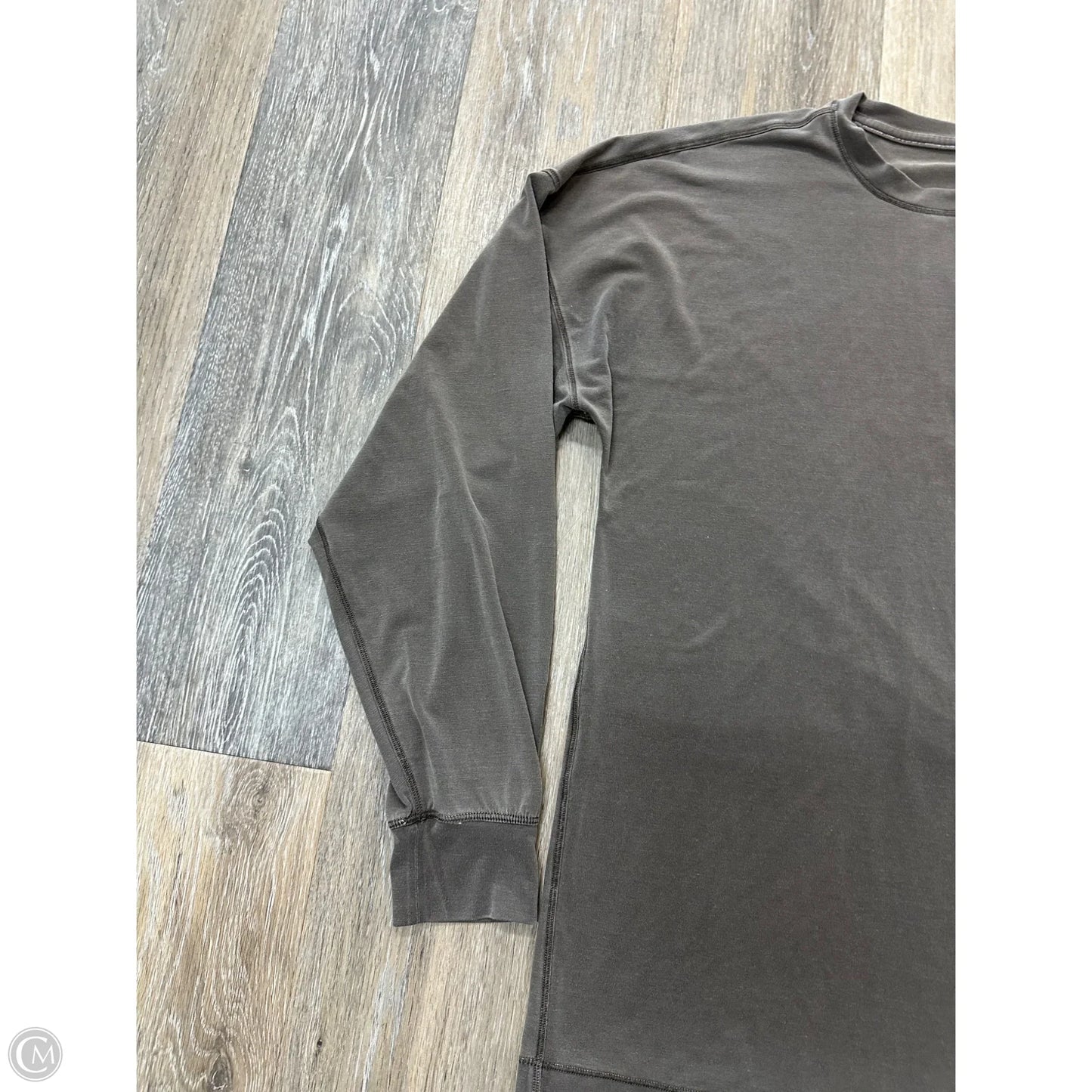 Athletic Top Long Sleeve Crewneck By Lululemon In Brown, Size: S