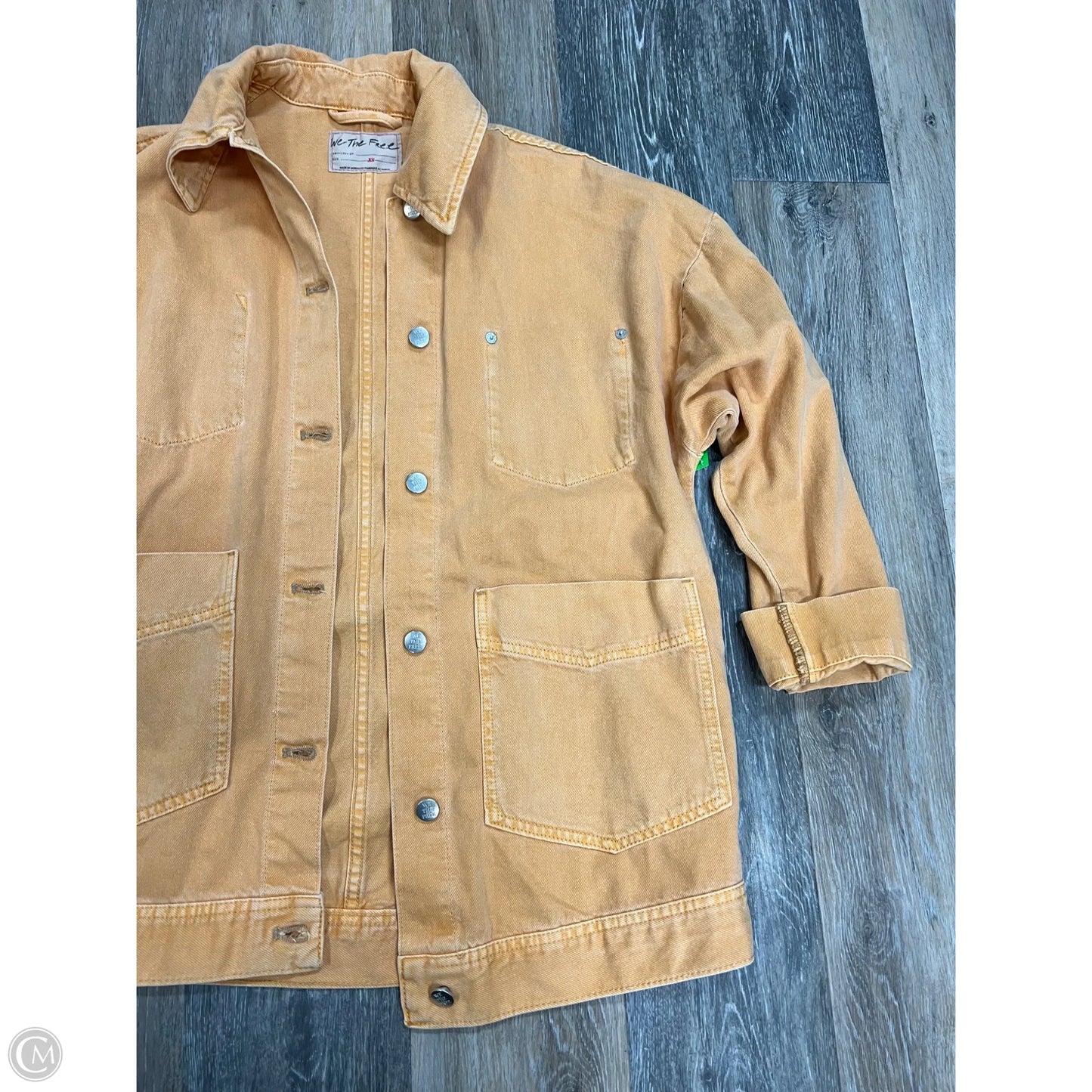 Jacket Denim By We The Free In Orange Denim, Size: Xs