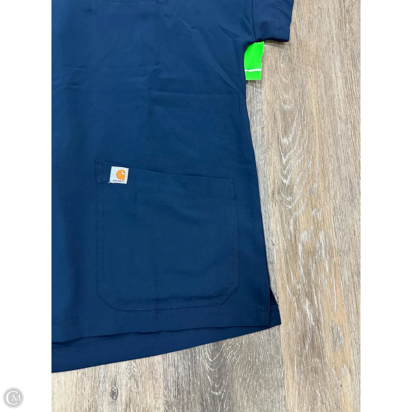 Scrub Top Short Sleeve By Carhartt In Navy, Size: Xs