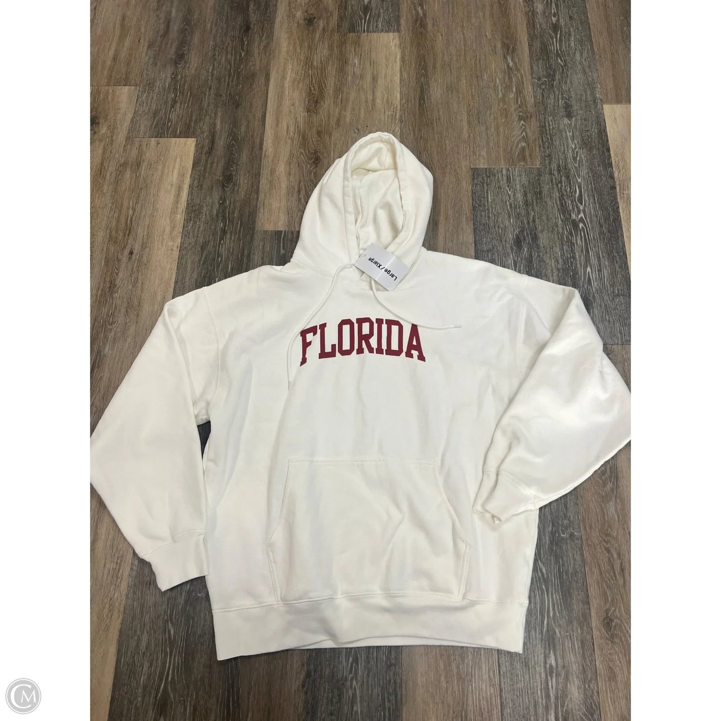 -Sweatshirt Hoodie By John Galt In White, Size: L/XL