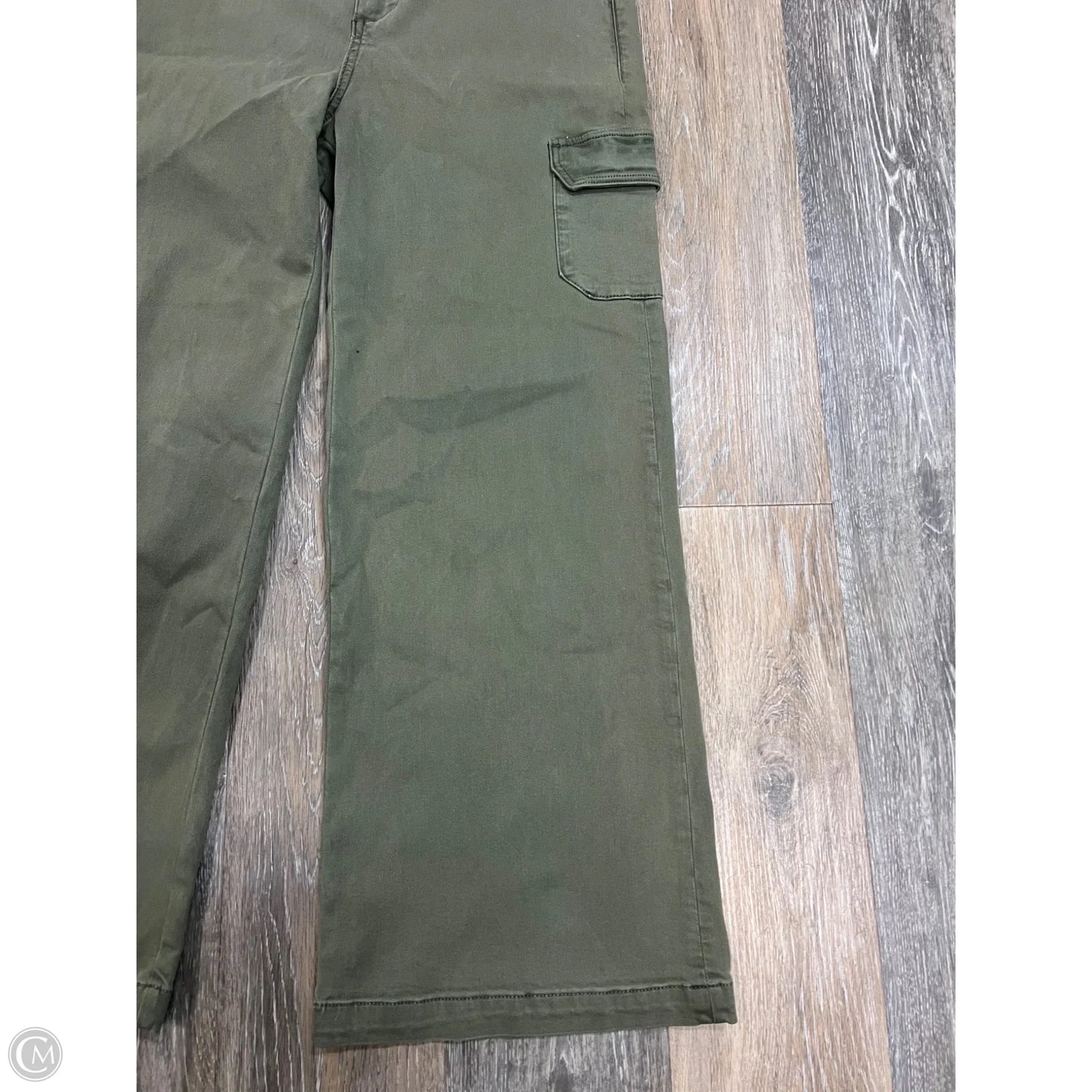 -Jeans Wide Leg By Paige In Green Denim, Size: 8/29