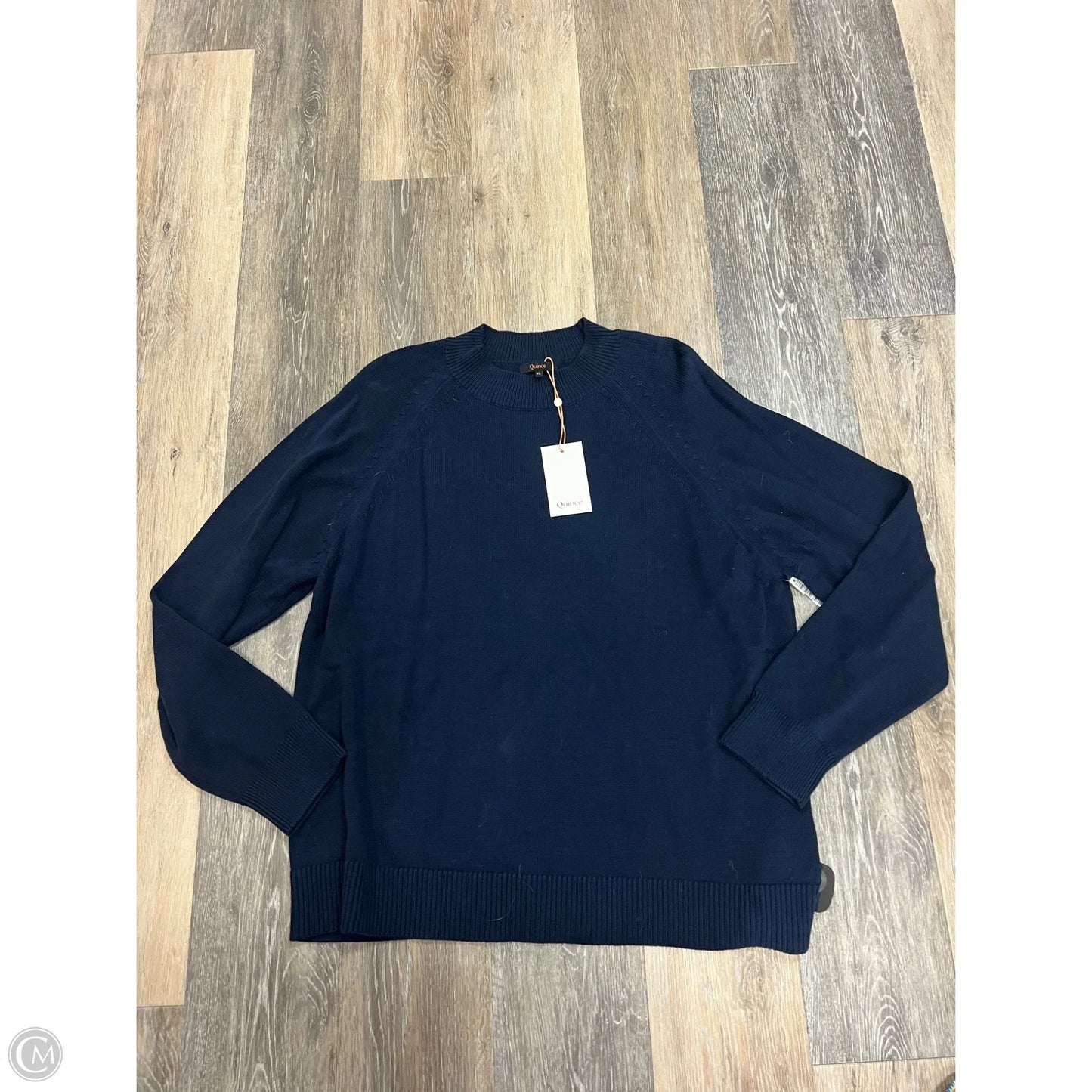 Sweater By Quince In Navy, Size: Xl