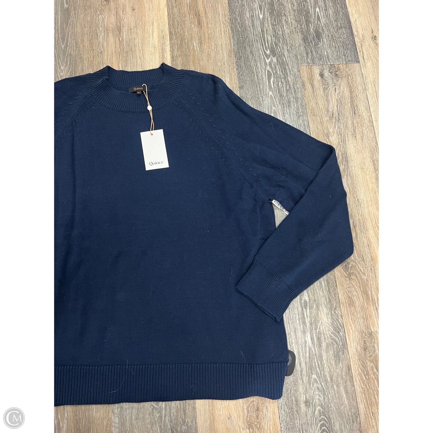 Sweater By Quince In Navy, Size: Xl