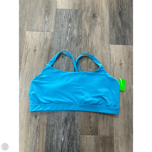 Athletic Bra By Lululemon In Blue, Size: 14