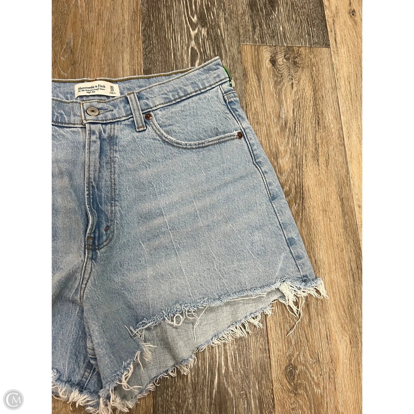 Shorts By Abercrombie And Fitch In Blue Denim, Size: 10