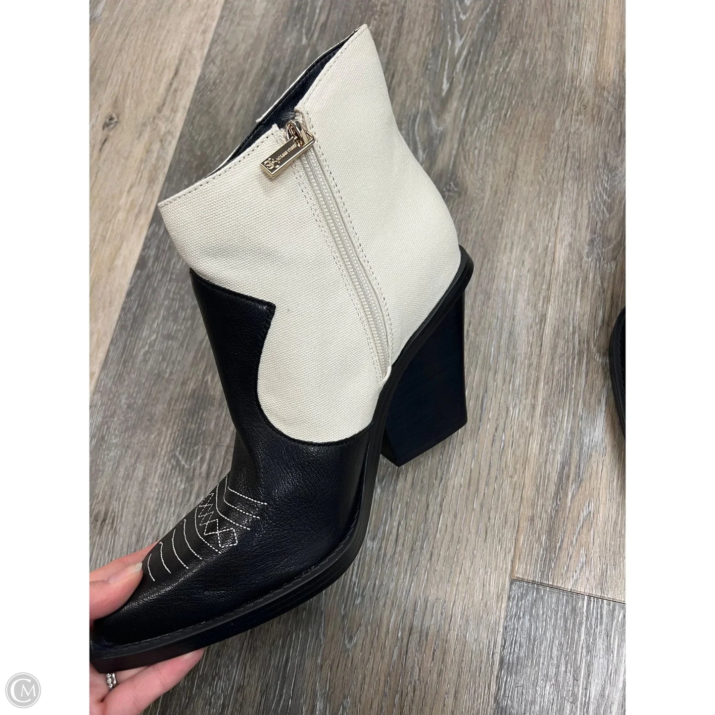 -Boots Western By Jessica Simpson In Black & White, Size: 9