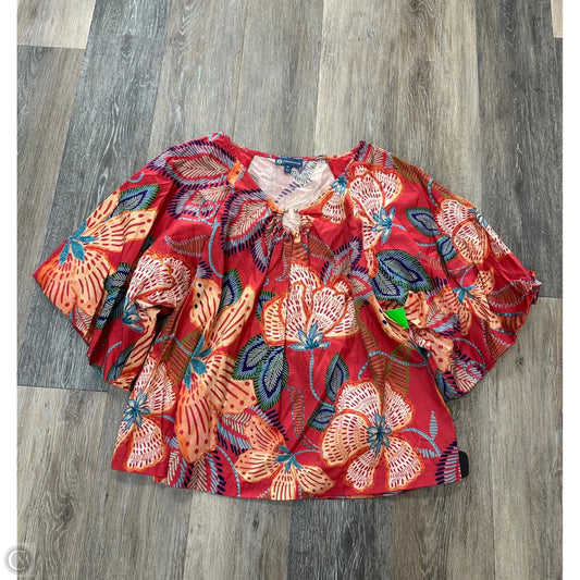 Blouse Short Sleeve By Democracy In Orange, Size: M