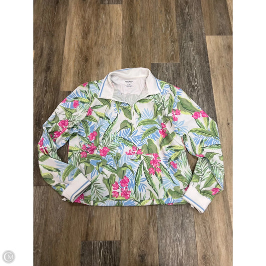 Athletic Jacket By Tommy Bahama In Floral Print, Size: Xl