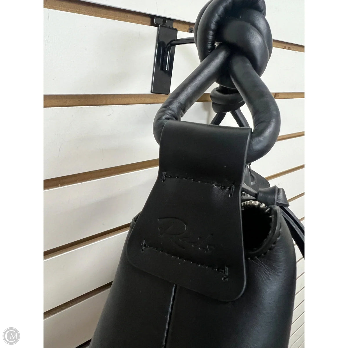 Handbag Leather By Rails, Size: Medium