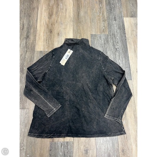 Blouse Long Sleeve By Beau Jours In Grey, Size: Xl
