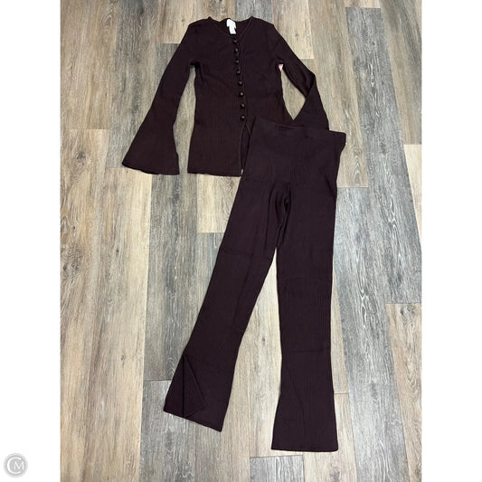 Lounge Set Pants By H&m In Purple, Size: S