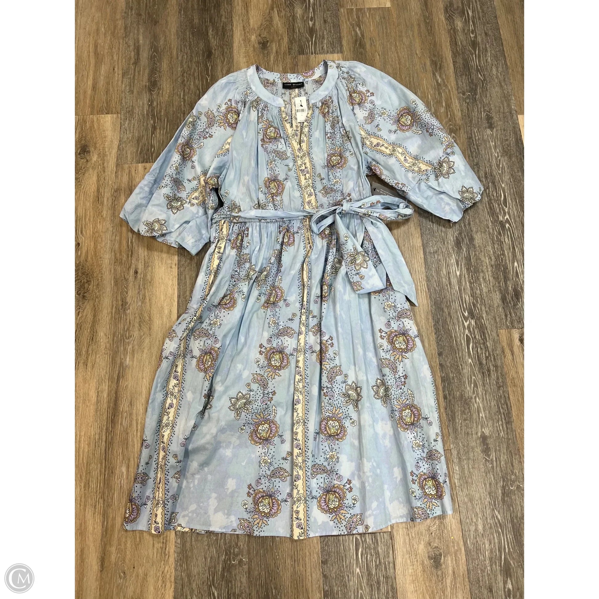 Dress Casual Midi By Lane Bryant In Blue, Size: 16