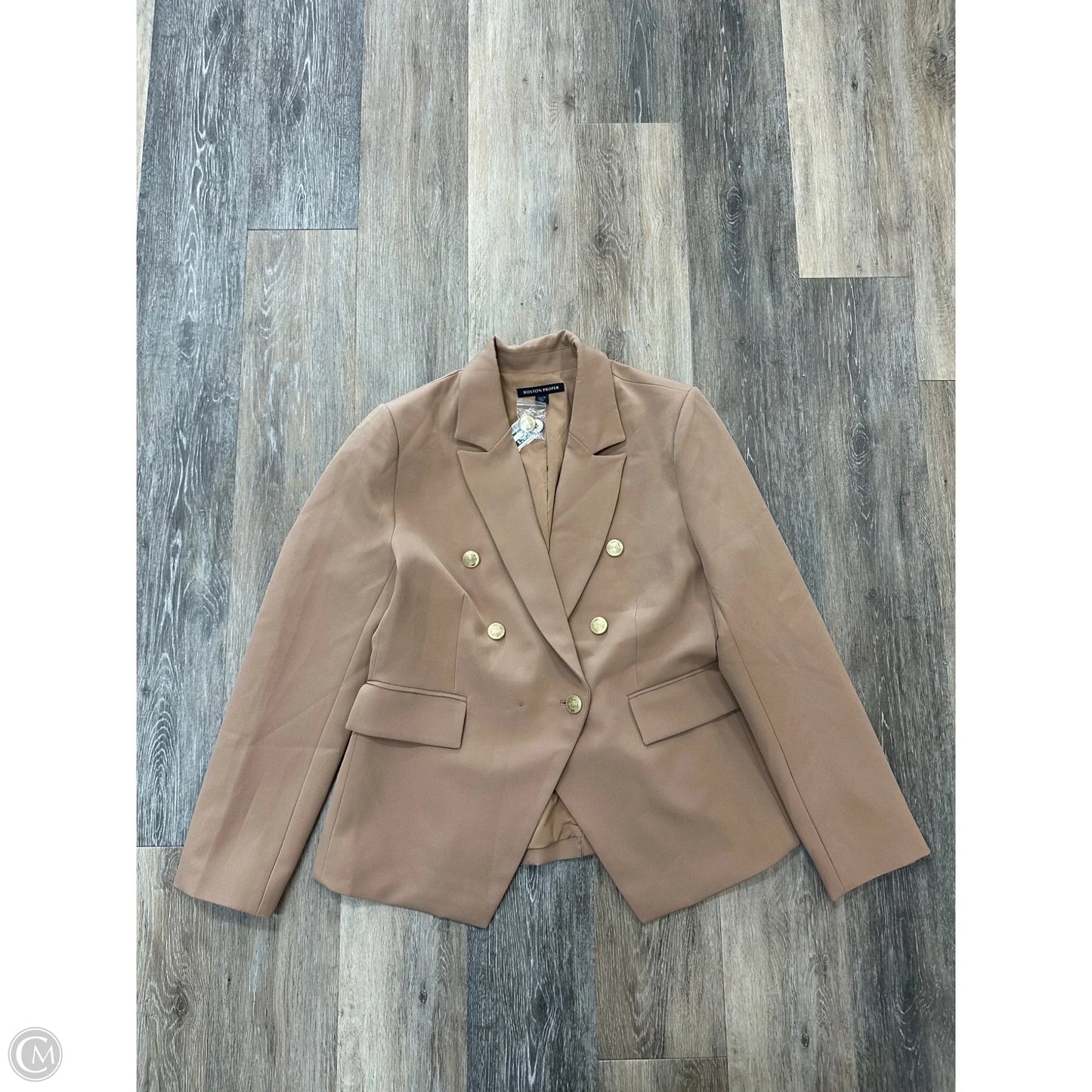 Blazer By Boston Proper In Tan, Size: 16