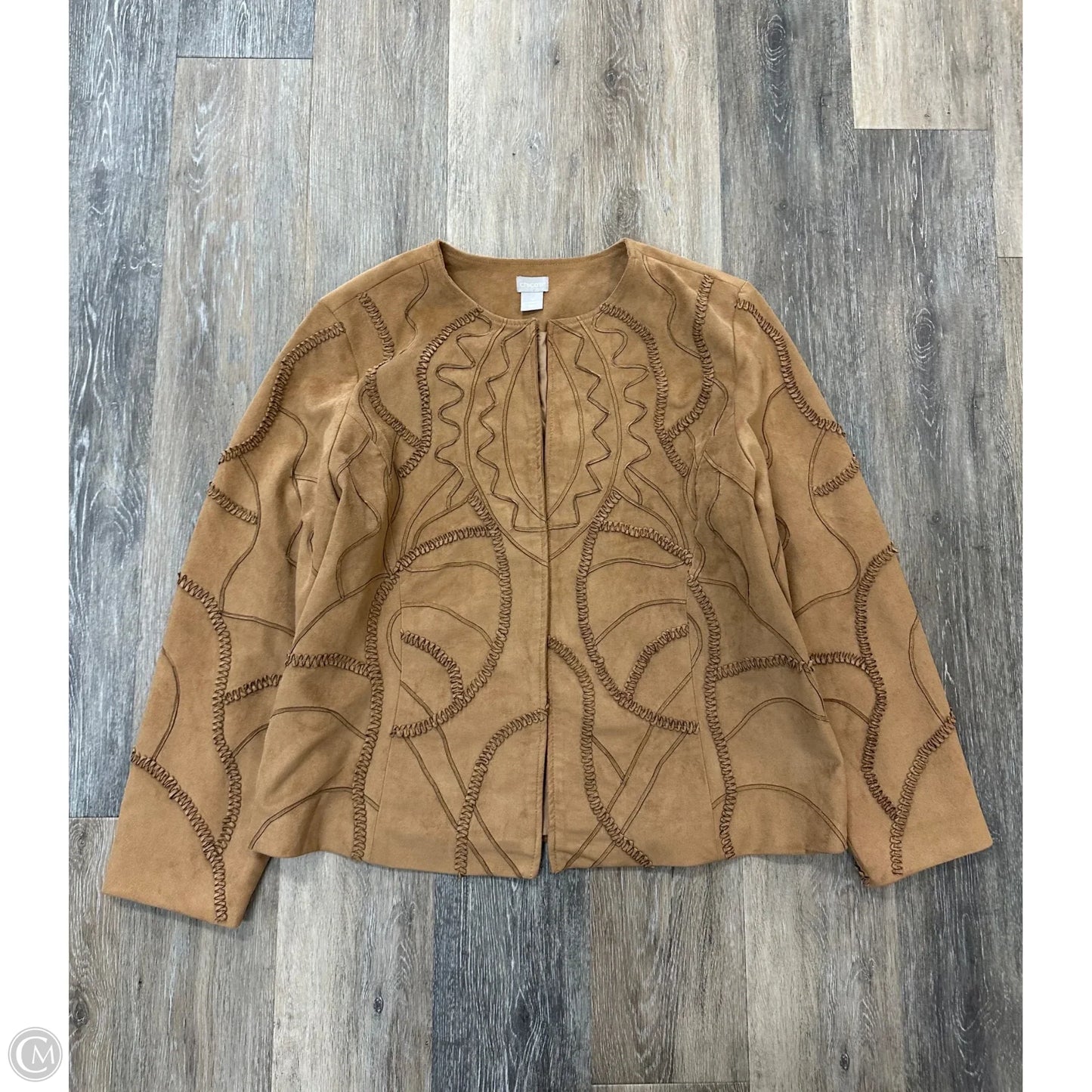 Jacket Other By Chicos In Brown, Size: Xl