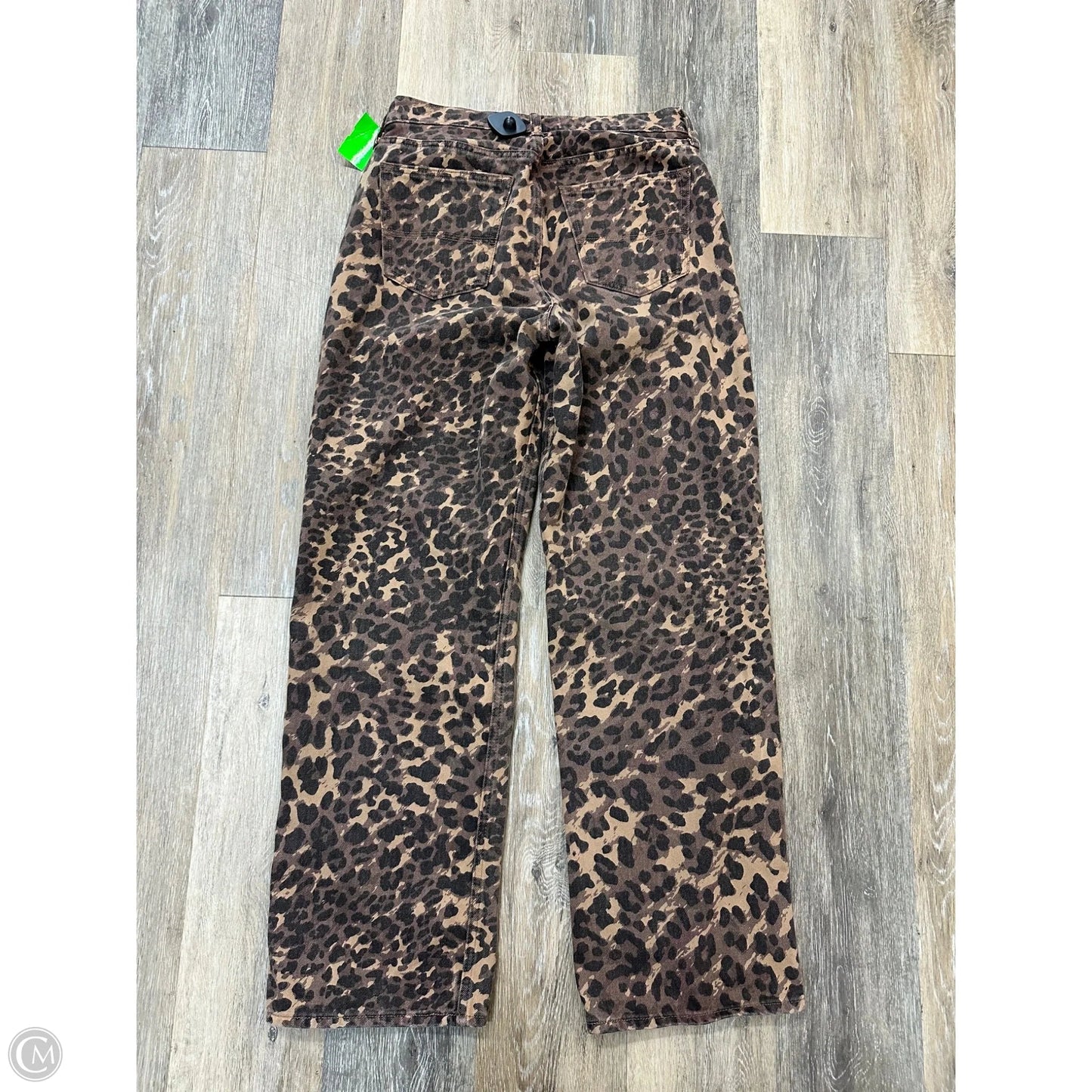Jeans Wide Leg By Abercrombie And Fitch In Animal Print, Size: 2