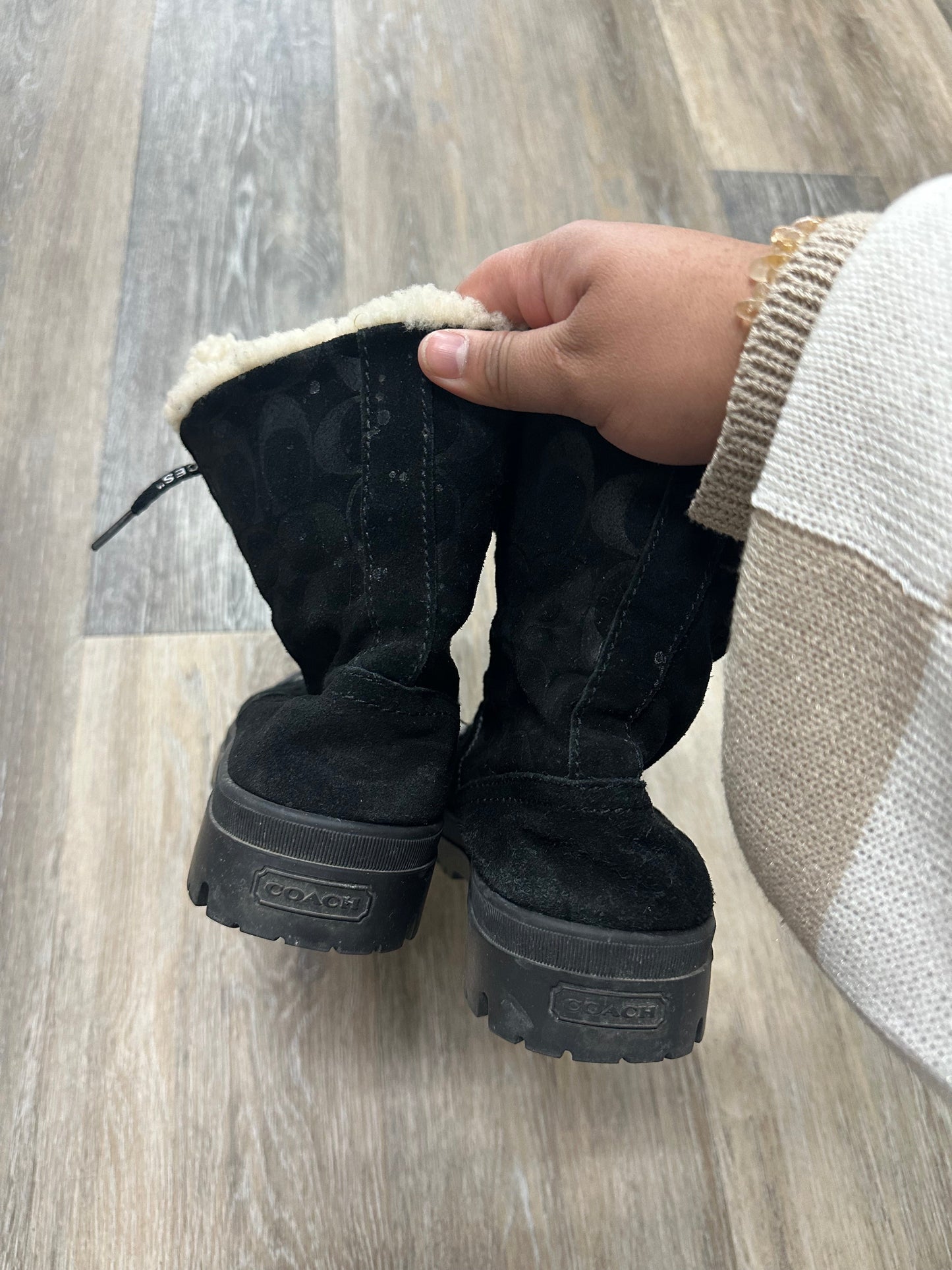 Boots Snow By Coach  Size: 8.5