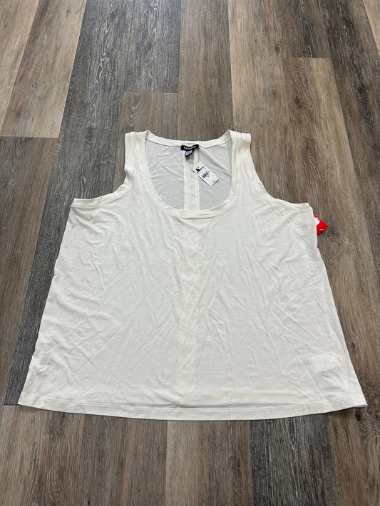 Cream Top Sleeveless Express, Size Xl