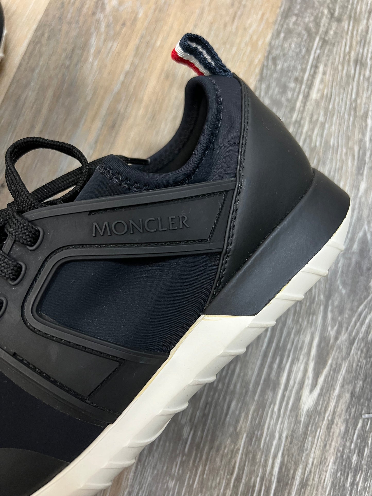 Black Shoes Designer Moncler, Size 7.5/37.5