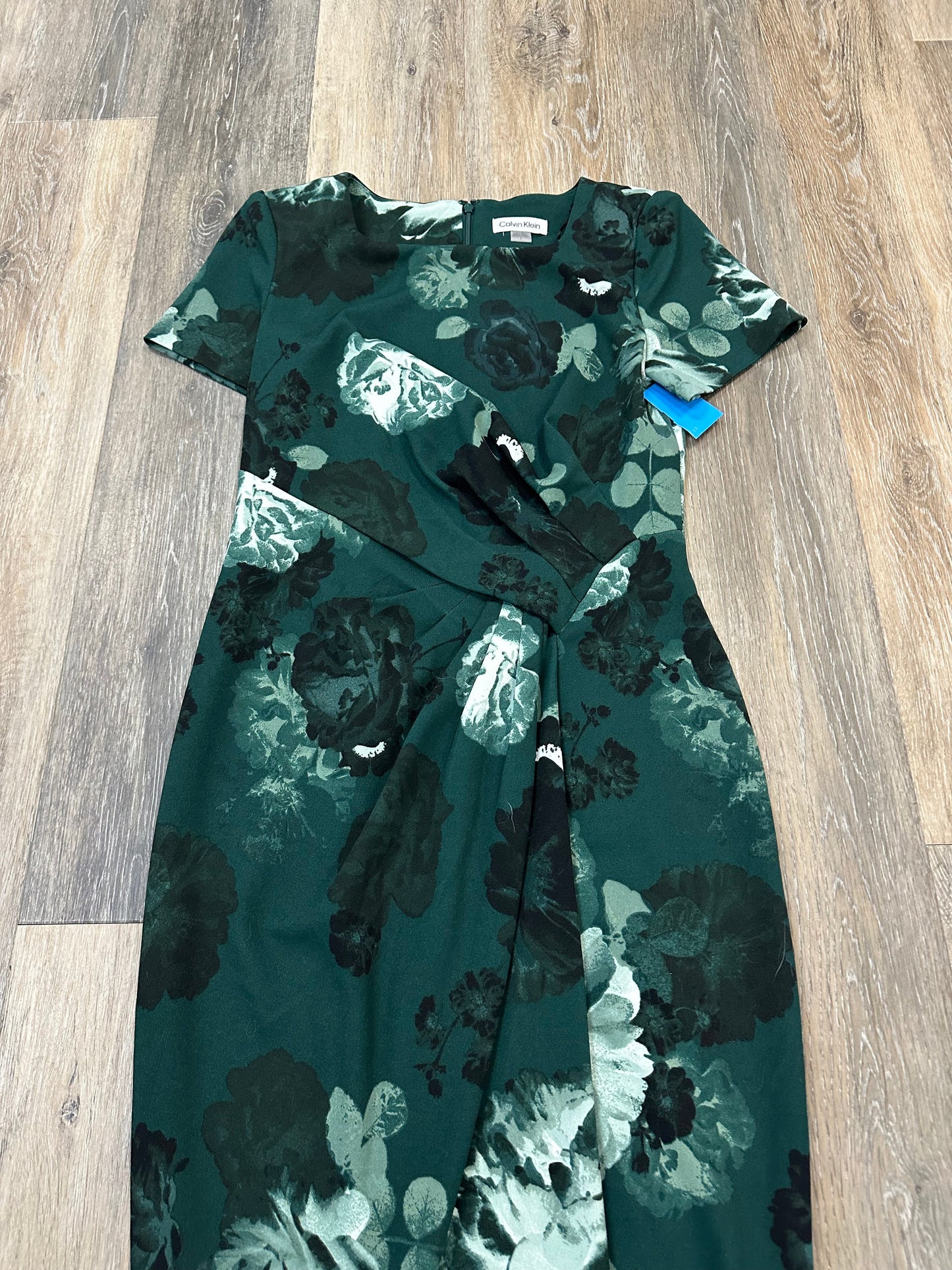 Dress Work By Calvin Klein In Green, Size: 4