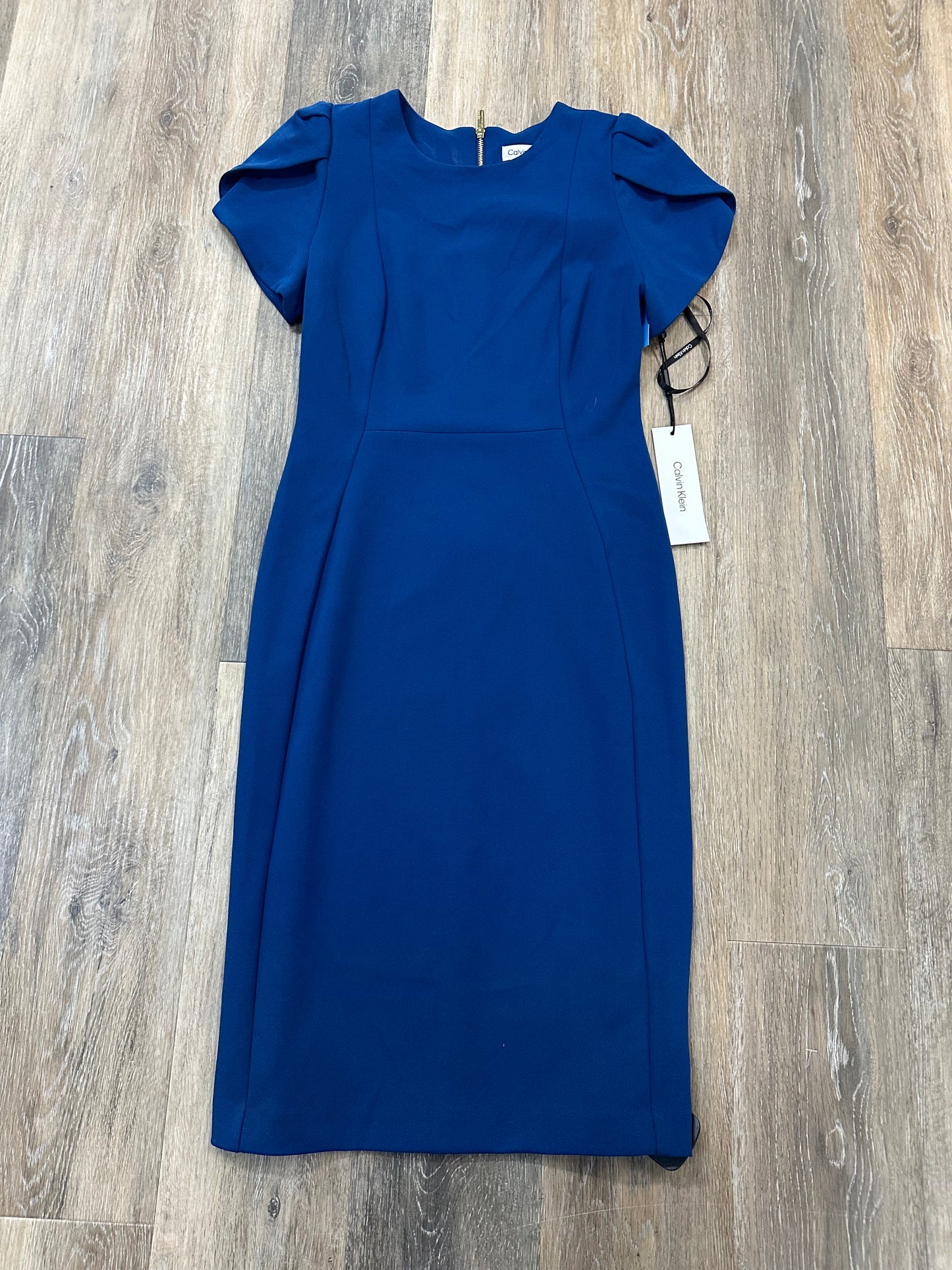 Dress Work By Calvin Klein In Blue, Size: 4