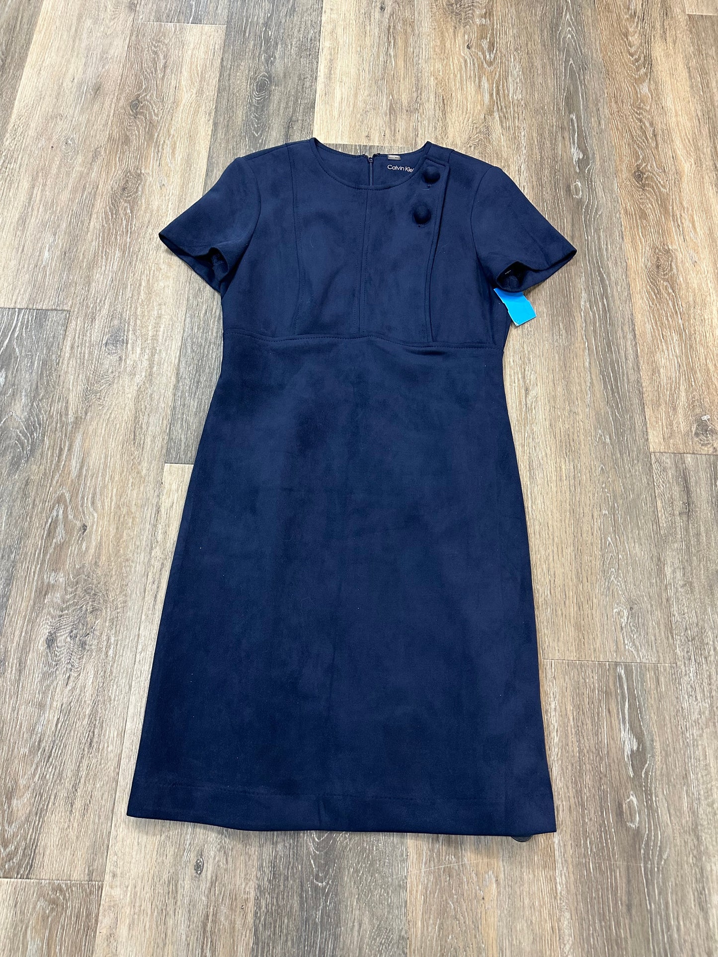 Dress Work By Calvin Klein In Navy, Size: 4