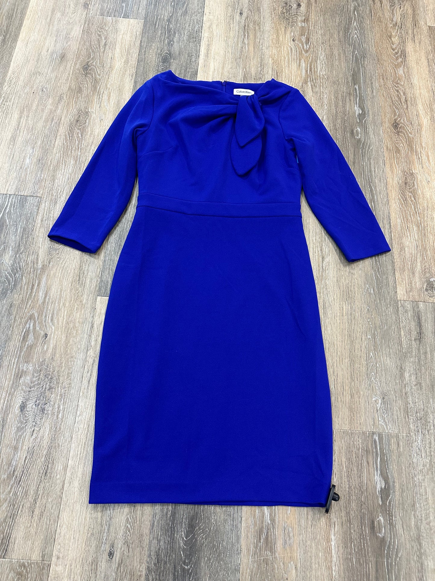 Dress Work By Calvin Klein In Blue, Size: 4