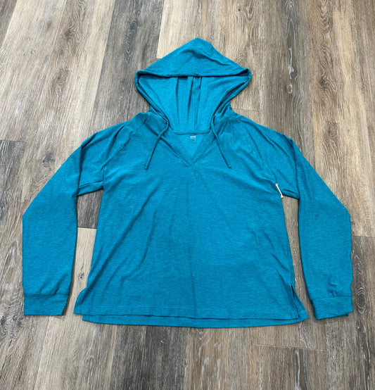 Athletic Top Long Sleeve Hoodie By Beyond Yoga In Blue, Size: S