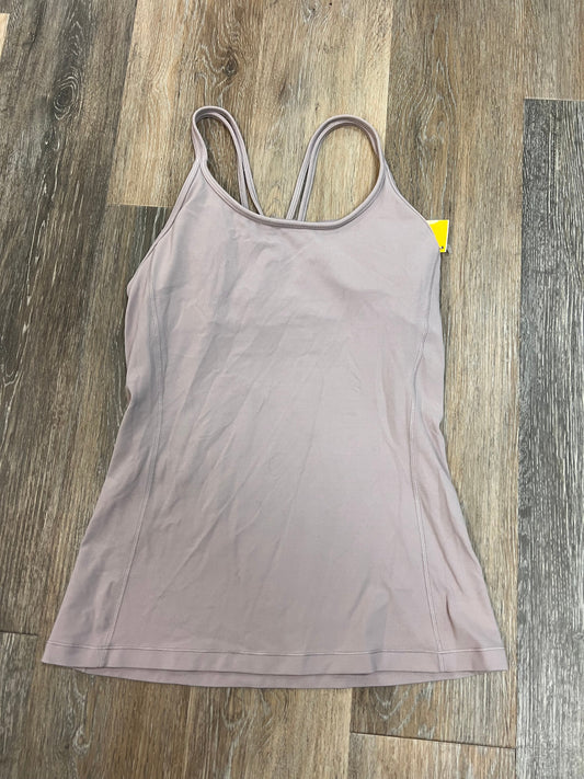 Athletic Tank Top By Lululemon In Mauve, Size: 6