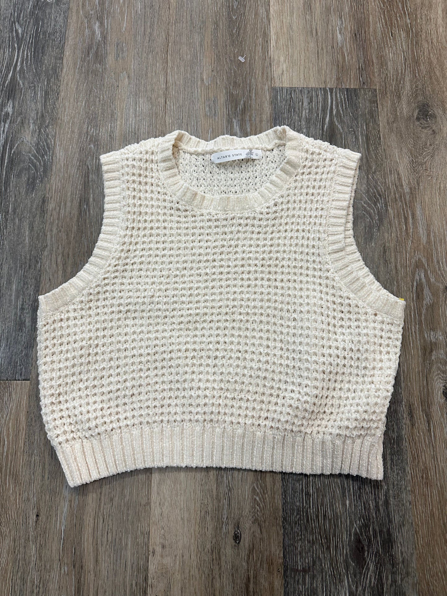 Vest Sweater By Altard State In Cream, Size: L