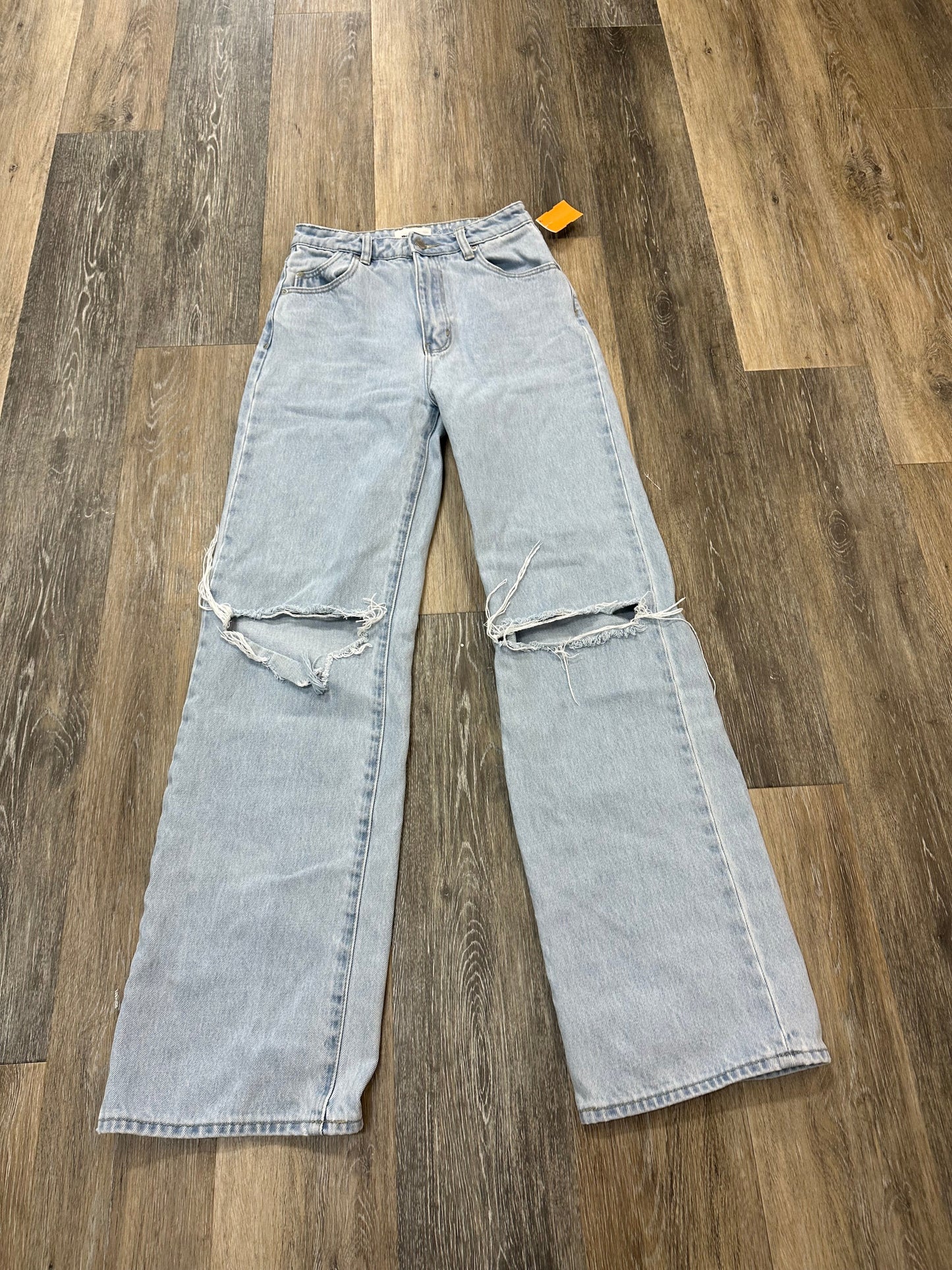 Jeans Straight By Rollas In Blue Denim, Size: 0