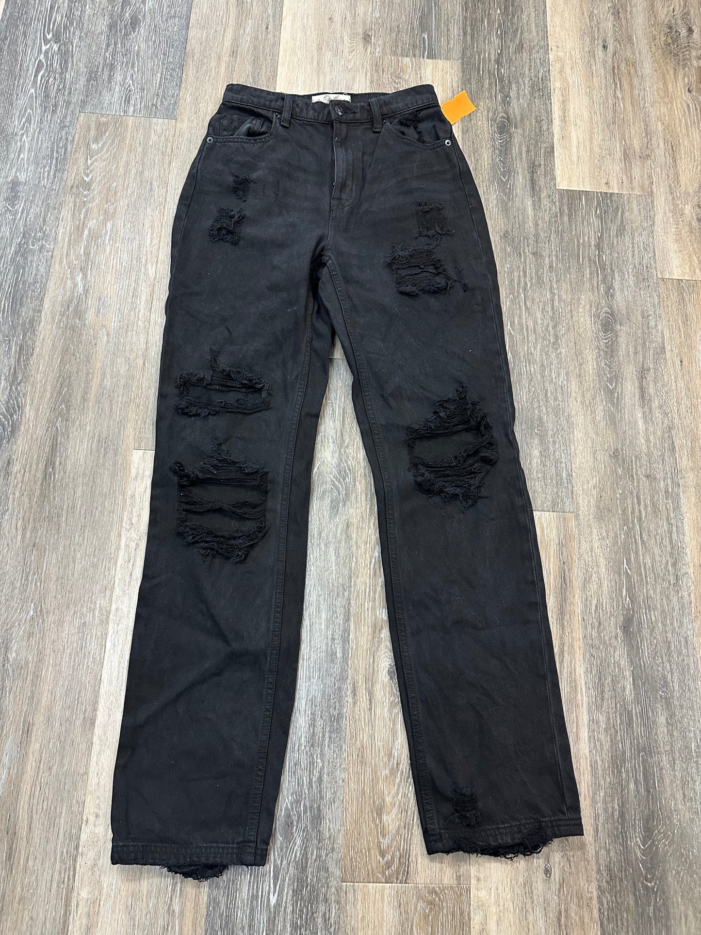 Jeans Straight By We The Free In Black Denim, Size: 2