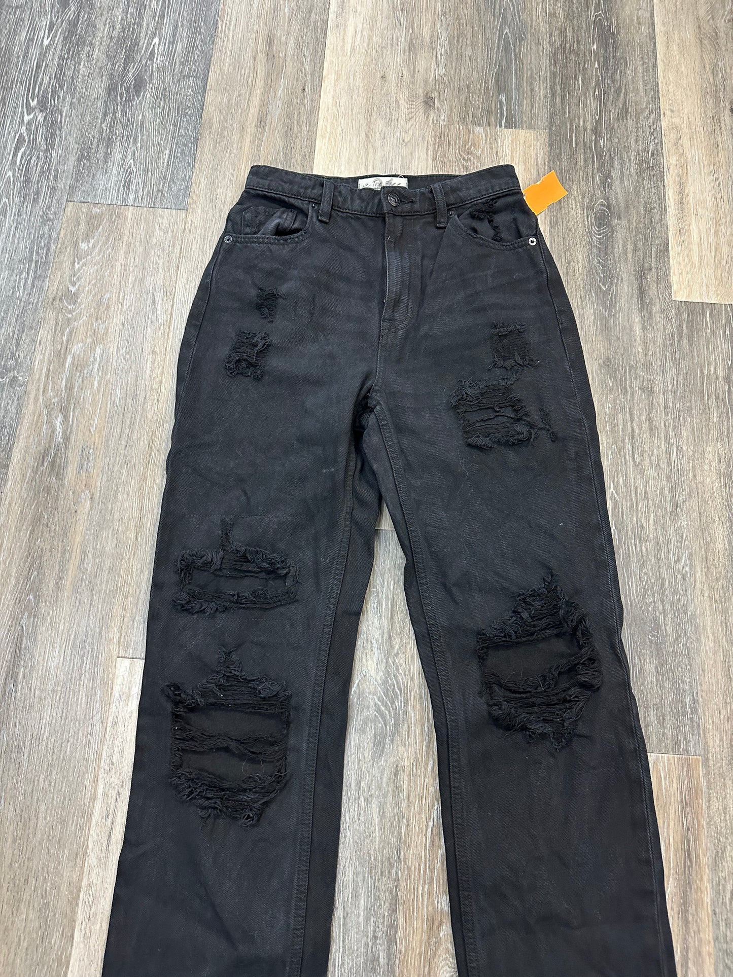 Jeans Straight By We The Free In Black Denim, Size: 2