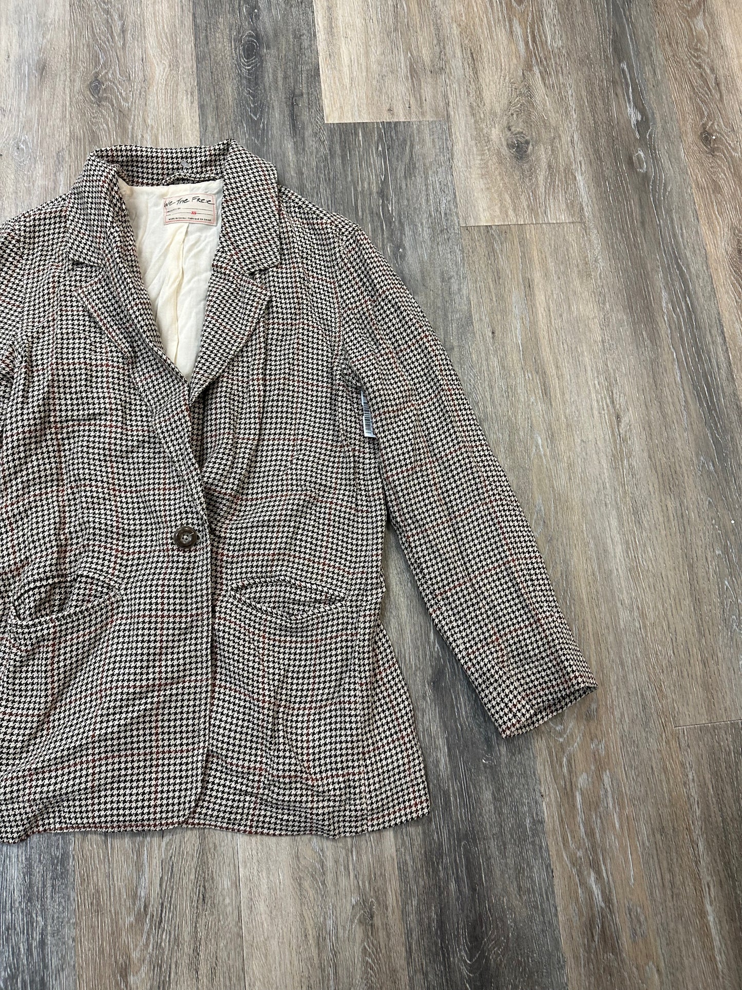 Blazer By We The Free In Plaid Pattern, Size: Xs