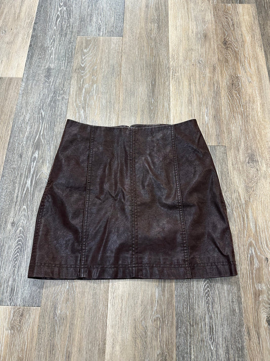 Skirt Mini & Short By Free People In Brown, Size: M