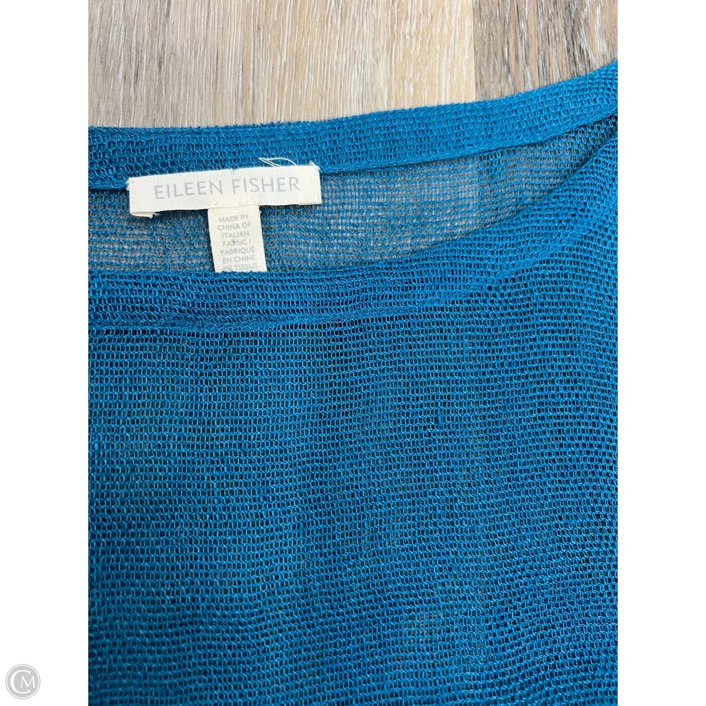 Tunic Long Sleeve By Eileen Fisher In Blue, Size: M