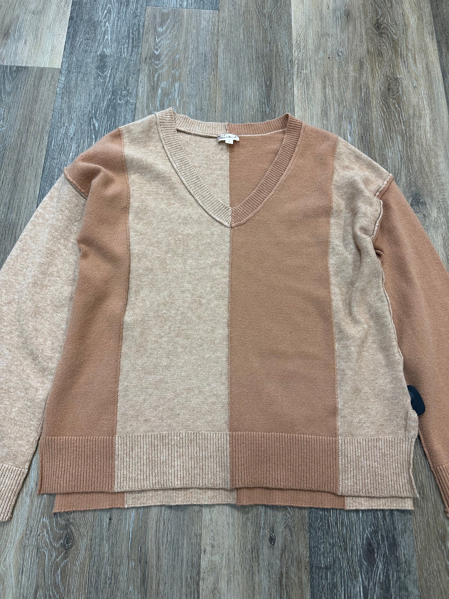 Sweater By Hem & Thread In Orange, Size: L