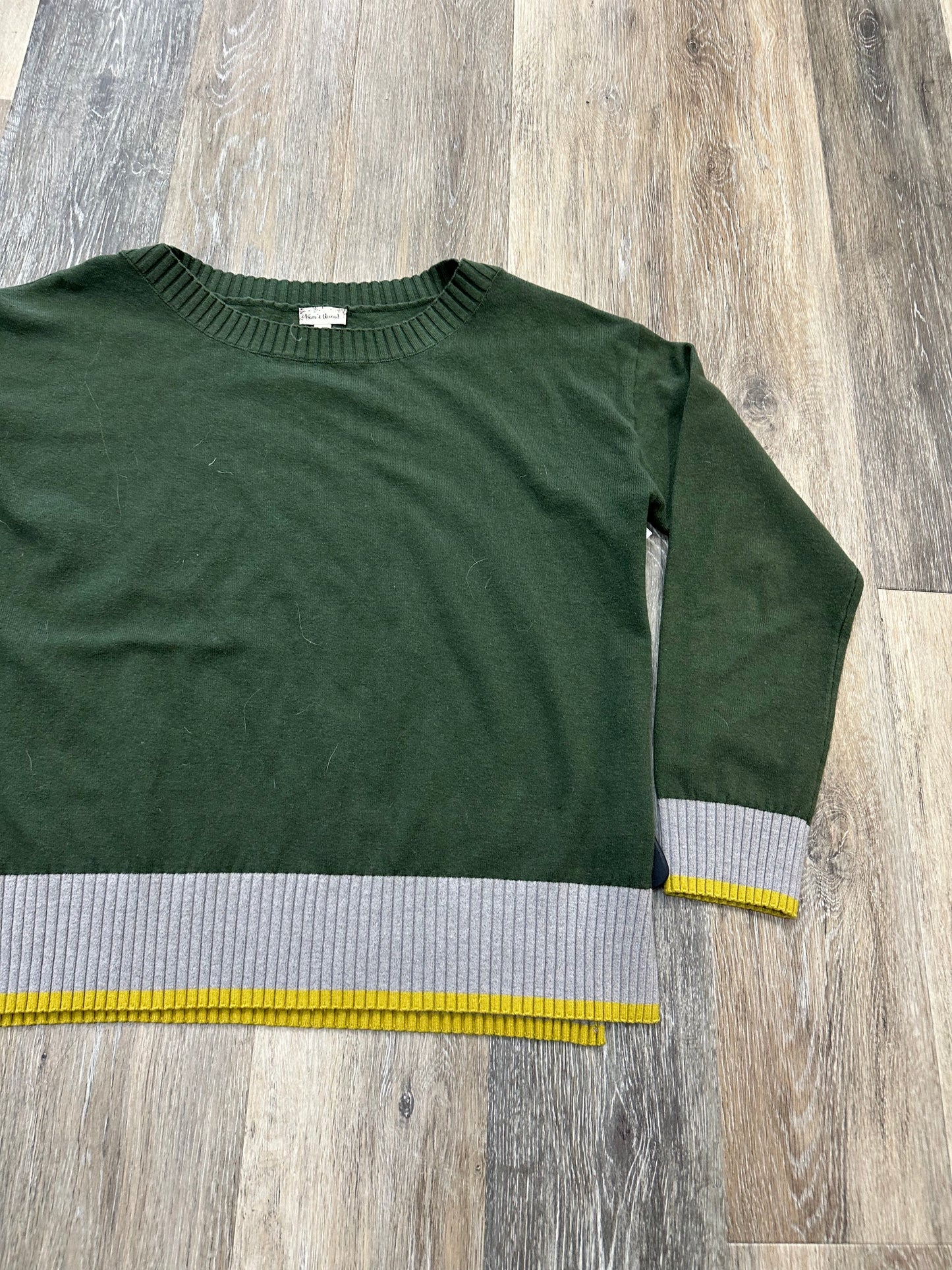 Sweater By Hem & Thread In Green, Size: M