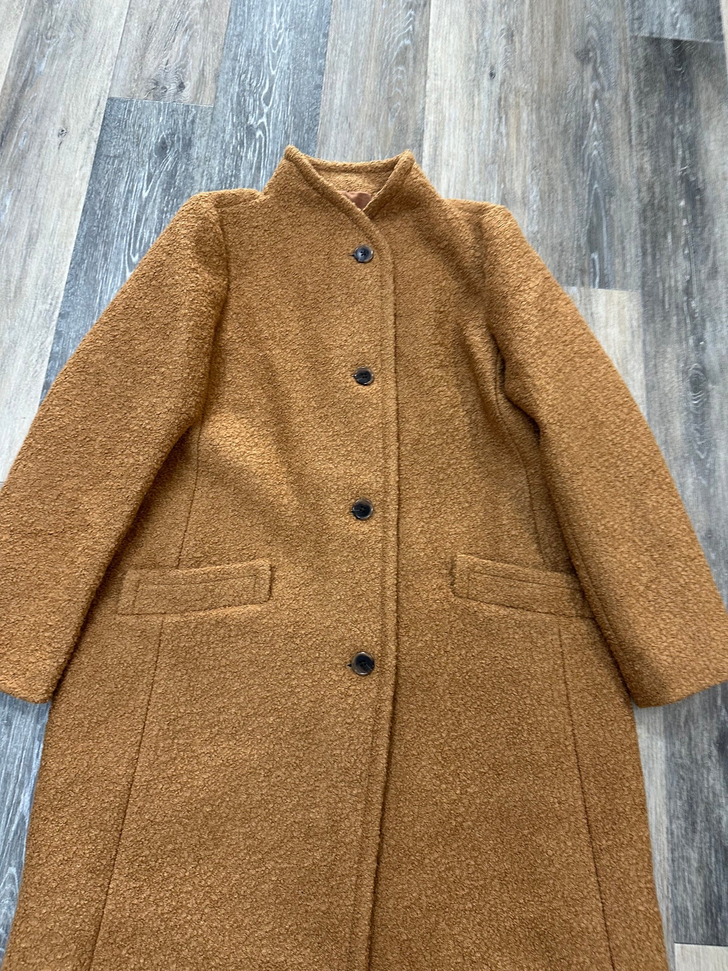 Coat Peacoat By J. Crew In Tan, Size: 16