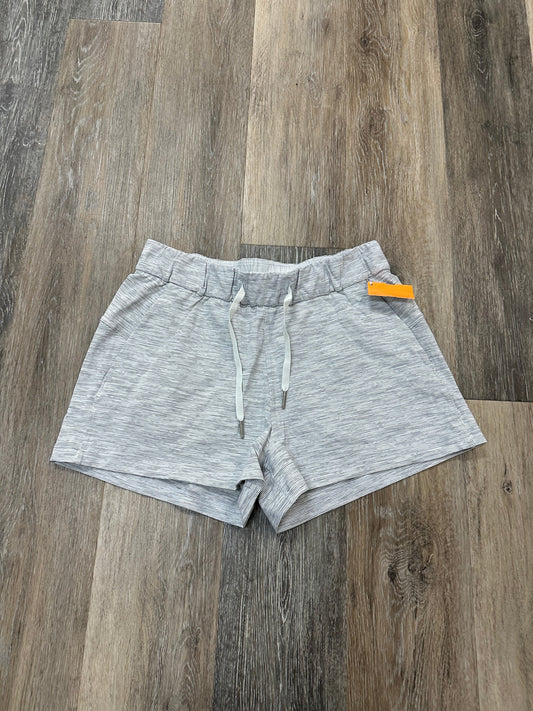 Athletic Shorts By Lululemon In White, Size: 6