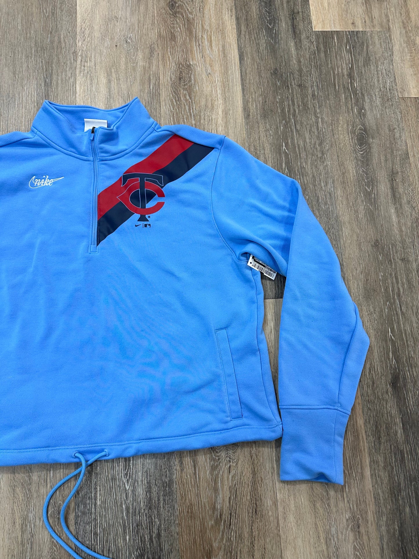 Athletic Sweatshirt Crewneck By Nike Apparel In Blue, Size: L