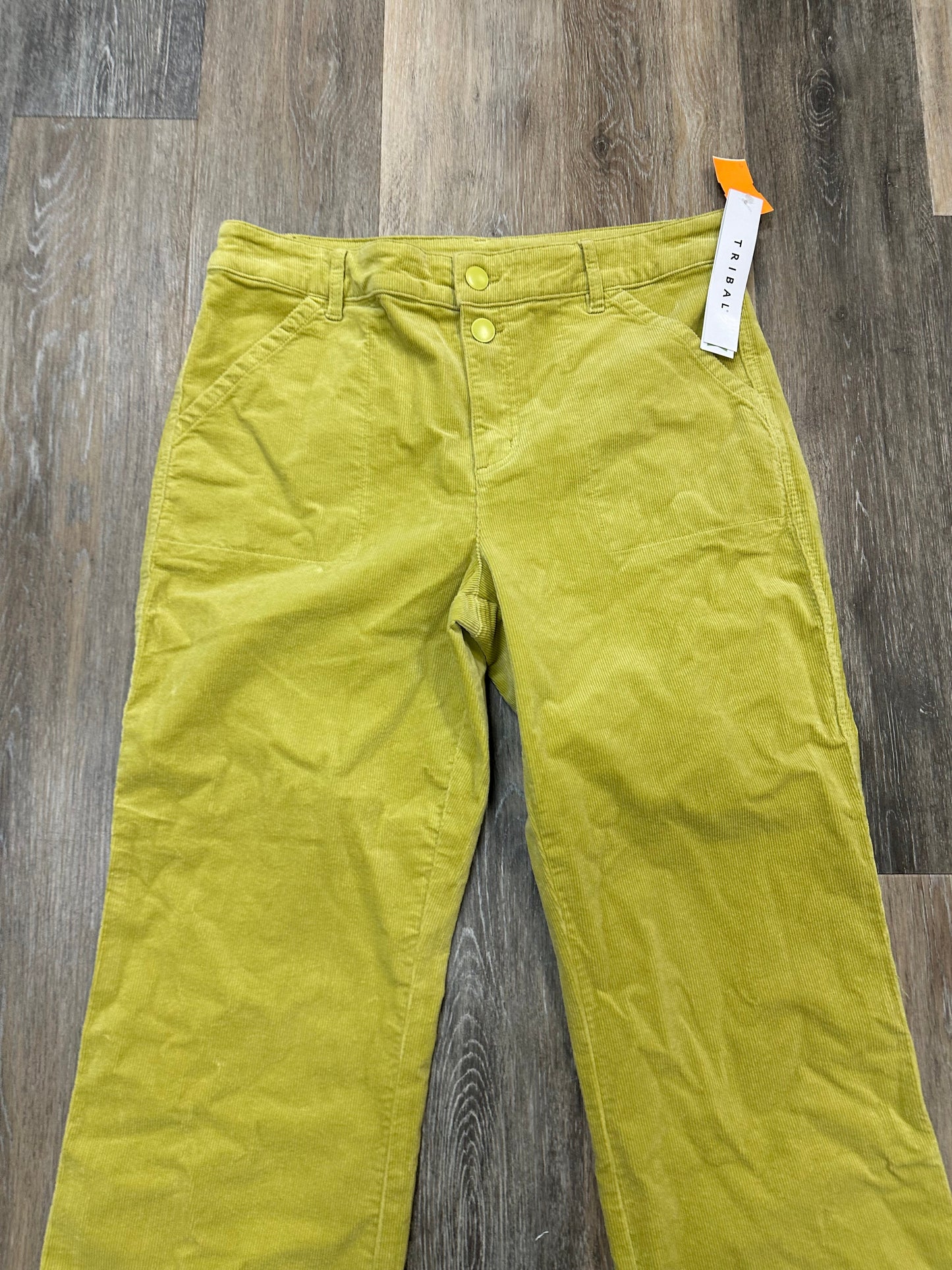 Pants Corduroy By Tribal In Green, Size: 10