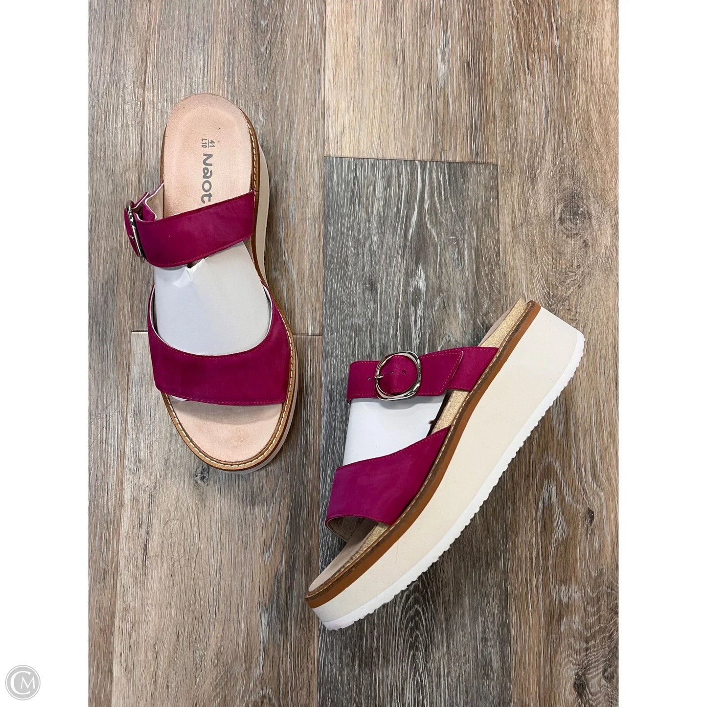 Sandals Heels Wedge By Naot In Pink, Size: 10