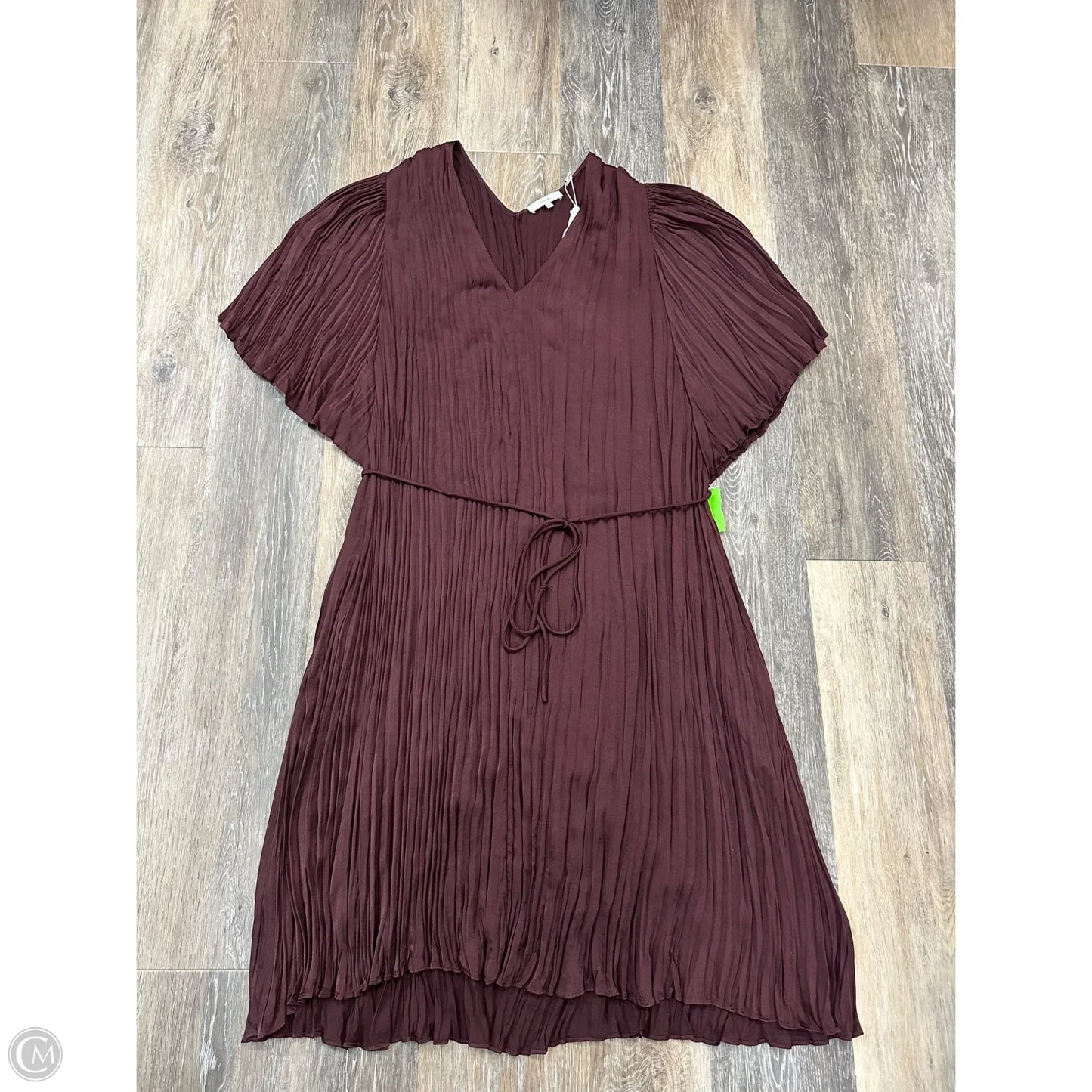Dress Party Midi By Vince In Maroon, Size: Xxl